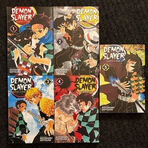 Demon Slayer Manga Volumes 1-5